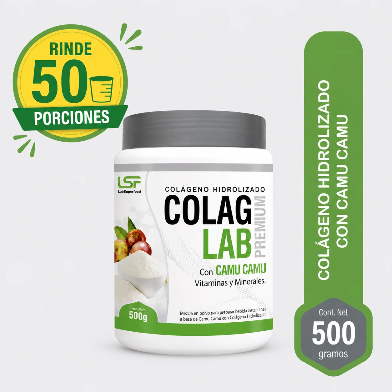 Colágeno Hidrolizado con Camu Camu x 500G